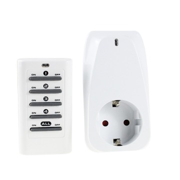 High Power Wireless Remote Control Socket - 200W LED Socket 16A White Smart Wall Plug