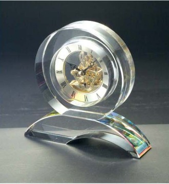Office Supplies-Crystal Clock & Watch Set (ZB-115)