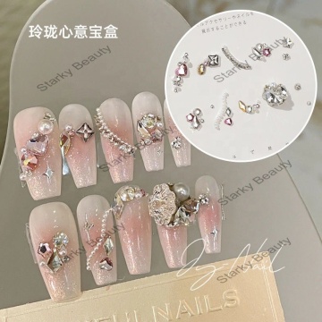 2024 DIY nagelaccessoires: gemengde kristallen steentjes voor super sprankelende nagels