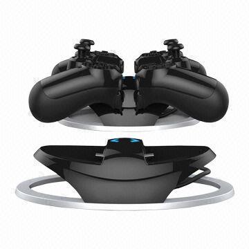 Dual-charge Stations for Sony's PS4 Controller, Comes with USB Charging Cable