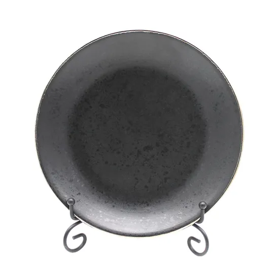 vintage style ceramic plate set black ceramic plate morocco dishwasher safe