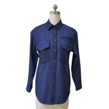 Cute and Comfortable Cotton Denim Blouse