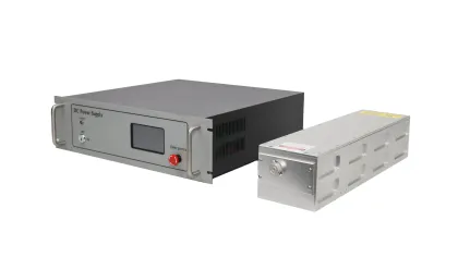 HIGH ENERGY LAMP PUMPED SOLID STATE Q-SWITCHED LASER