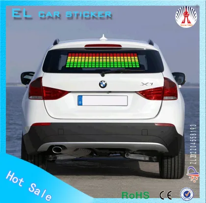 EL car sticker/car logo signs car windshield sticker lowest price el car sticker