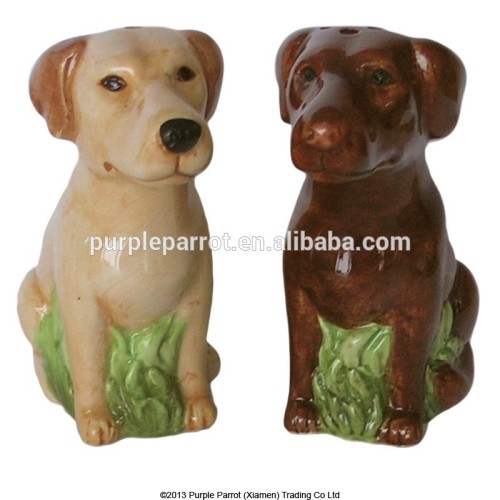 Ceramic Salt & Pepper Set Labrador Dog