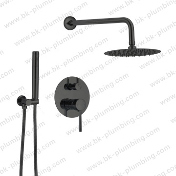 High Quality Bathroom Wall Mounted Shower Systems with In-Wall Mixer and Concealed Faucet