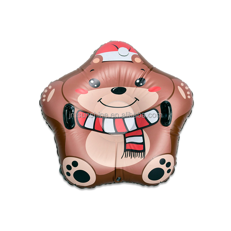 Inflatable snow toys Bear ski ring snow tube