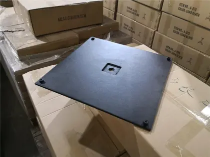 15kgs outdoor steel plate square flat metal steel plate foot