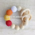 Crochet hữu ích Teething Wood Nursing Necklace