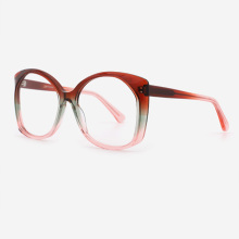 Square Cat Eye Acetate Women's Optical Frames 23A3084