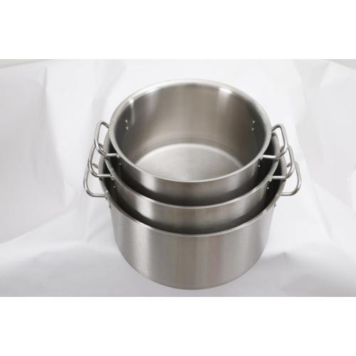 Good quality stainless steel stockpot with lid