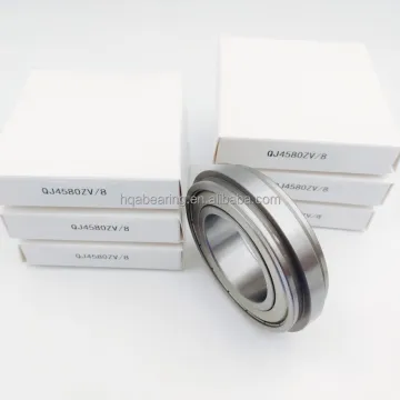 QJ4580ZV Four Point Angular Contact Ball Bearing - Specifications and Dimensions: 45x80/92x20mm