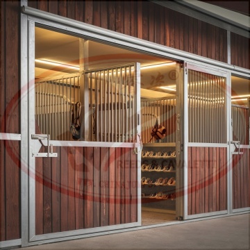 Heavy Duty Hot Dip Galvanized Horse Stall Fronts for Indoor Luxury Stables