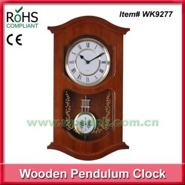 Silk printing art work wood quartz wall clock old fashioned clock