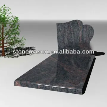 High quality cemetery tombstone in granit