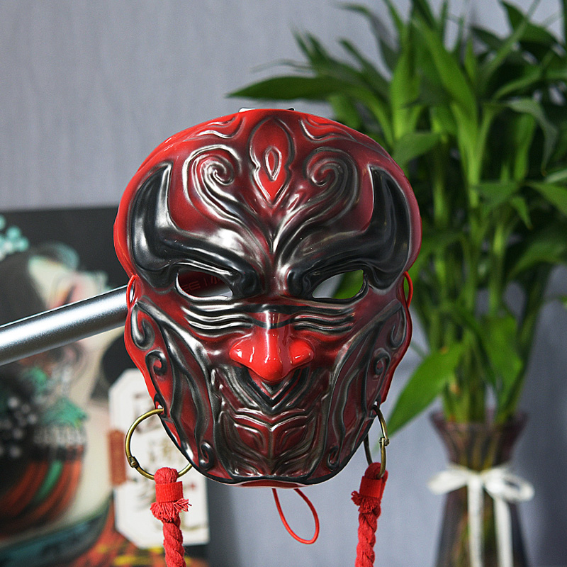 Chinese Wuxia Anime Half Face Resin Mask