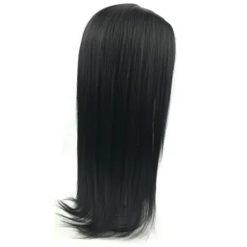 Adorable animal mixed synthetic hair 4*4 lace wig,straight natural blend hair lace wigs