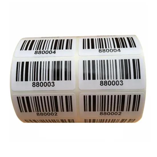 Custom High Quality Roll Barcode Adhesive Label Sticker