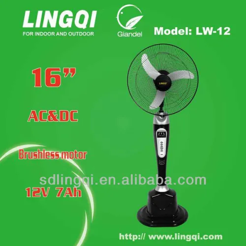 16'' Ac/dc Rechargeable Fan With Light, High Quality 16'' Ac/dc ...