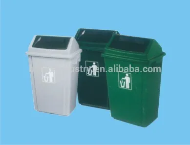 58L plastic garden trash bin