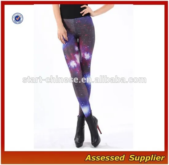 Stunning Seamless Sexy Wholesale Custom Women Craphic Print Galaxy Pattern Leggings Shell0012
