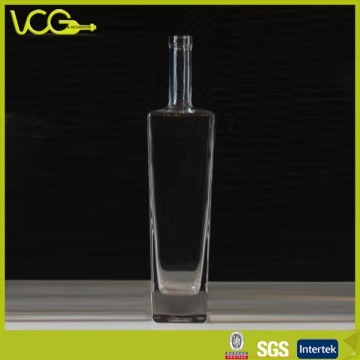 750ml Square Flat Shoulder Clear Glass Bottle