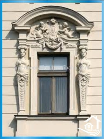 Elegant sandstone window cornice