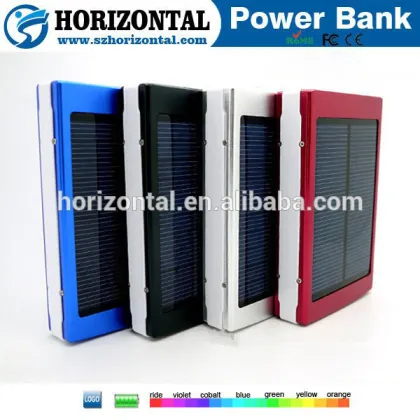 New Energy Friendly portable power bank 1000mAh universal solar power bank for laptop