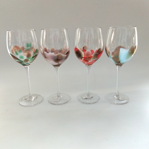 high quality colorful goblet glass for red wine