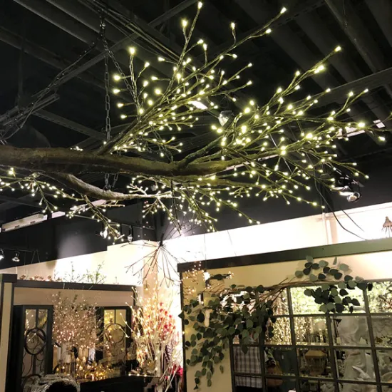 Artificial Tree Branch Chandelier Lighting for Restaurants and Lofts