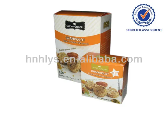 Custom Paper Box For Granola Cookies