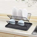 Storage Holders & Racks Kitchen Accessories Organizer Metal Dish Drying Rack With Drainboard Set