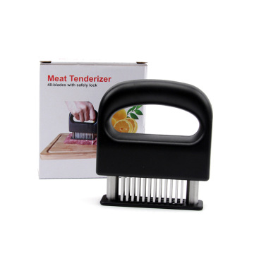 48 Stainless Steel Ultra Sharp Needle Blades Meat Tenderizer for Poultry, Beef, Pork, Turkey, Fish - Marinade BBQ