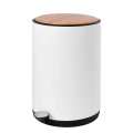 10L Round Shape Pedal Bin with Bamboo Lid