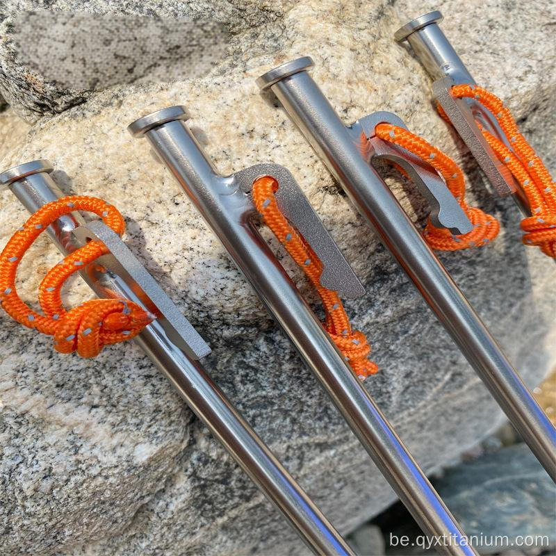 Titanium Heavy Duty Pont Pegs для адпачынку на адкрытым паветры