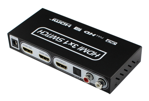 오디오 추출기가있는 HDMI 스위처 3 x 1