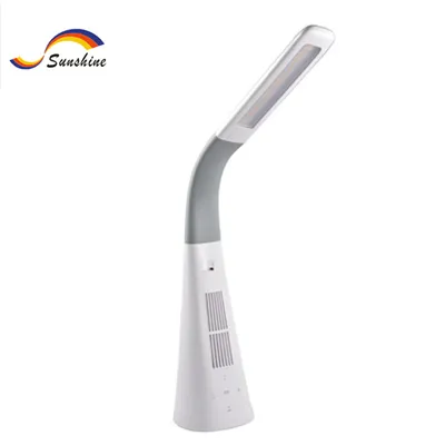 simple design LED desk lamp with air purifier air cleaner USB outport 2.1A 3A adapter table lamp home office