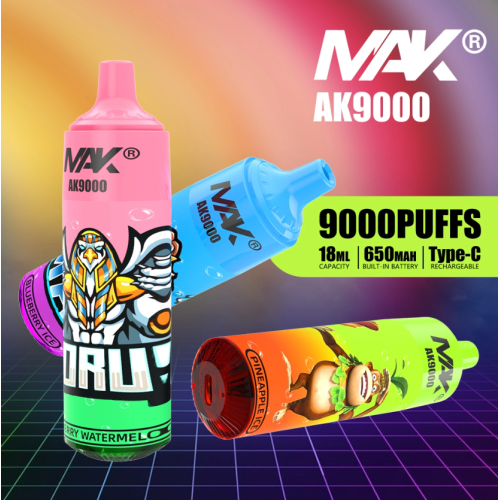 Mak vape ak9000 puffs wegwerp vape friut smaak