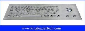 IP65 rated 64 keys panel mount keyboard with OPTICAL trackb