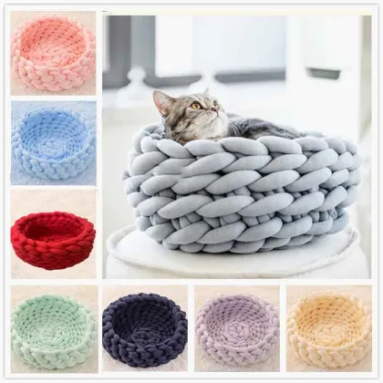 Pet cat bed cheap basket walmart
