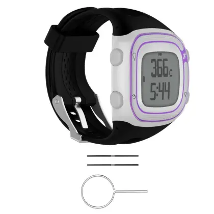 For Garmin Forerunner 10 15 GPS Watch Gear Spor Colorful Sports Band Accessories Two Size Replacement Sports Band Accessories
