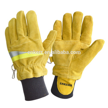 ENKERR 0064 yellow color fire fighting firefighter gloves
