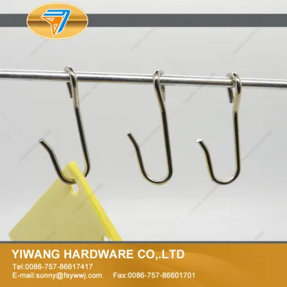 10 years manufacturer high quality wholesale metal s shape curtain hooks