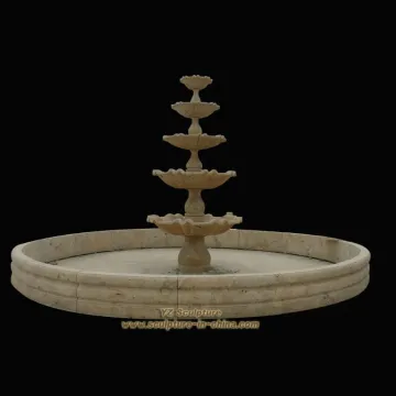 Travertine Fountain with Tiers