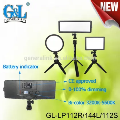 93 higher CRI bi-color led photography equipment GL-LP144L/112S