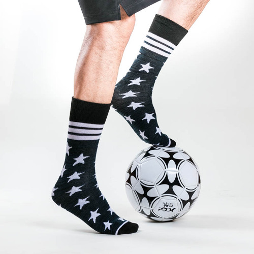 high-top thick white stockings men's boneless socks