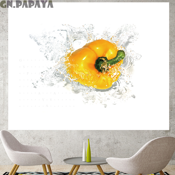 Yellow pepper Tapestry vegetables Wall Hanging personality Pop style building goblen fashion fresh style Wall Carpet home decor