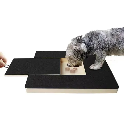 Wooden Folding Dog Nail Scraping Board with Snack Box