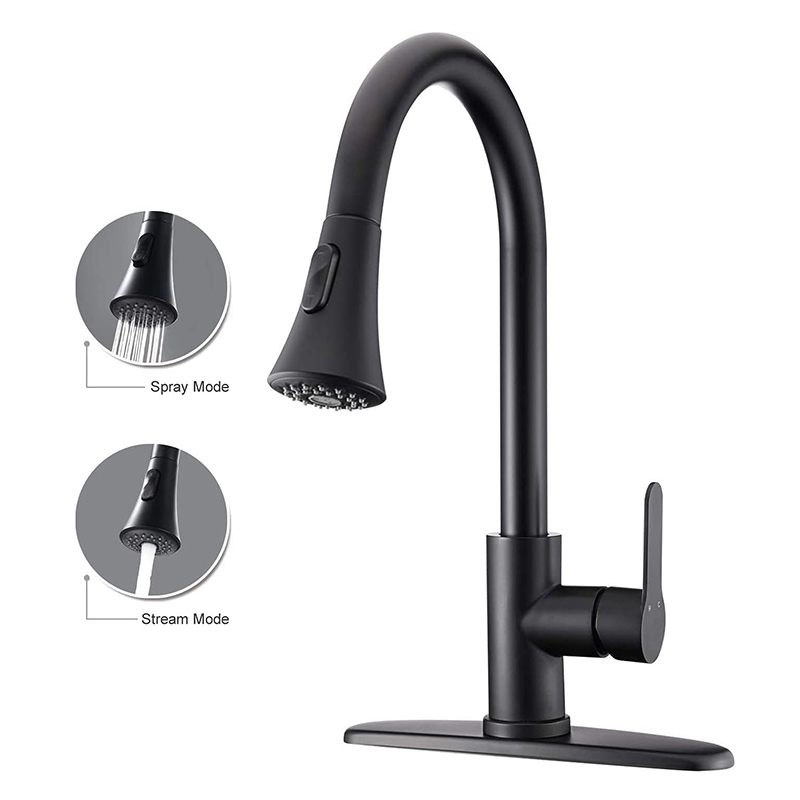 Black Stainless Steel Kitchen Faucet Cheap Flexible Taps