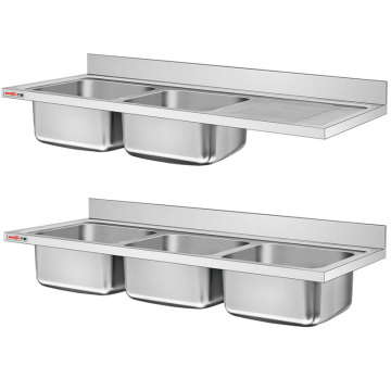 Hot Selling Heavy Duty Stainless Steel 304 Double Bowl Kitchen Sink for Restaurants